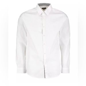 Galaxy by Harvic White Slim Fit Dress Shirt